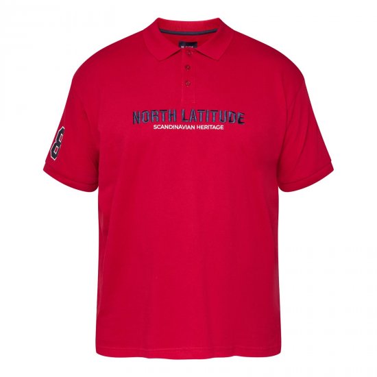 North Latitude Logo Polo Žltá/oranžová - Polokošele - Polokošele 2XL-8XL