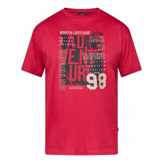 North Latitude Adventure 98 Graphic Tee Žltá/oranžová - Tričká - Nadrozmerné tričká - 2XL-14XL