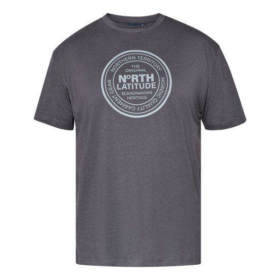 North Latitude T-Shirt Sivá/uhľovo šedá - TALL tričká - TALL Tričká