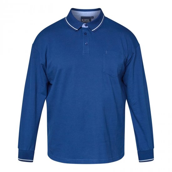 North Latitude Superflex Polo LS Modrá - Polokošele - Polokošele 2XL-8XL