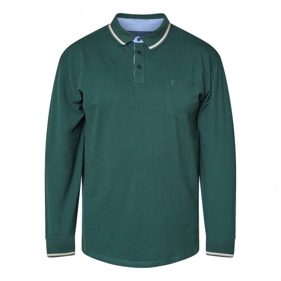 North Latitude Superflex Polo LS Zelená/Khaki - Polokošele - Polokošele 2XL-8XL