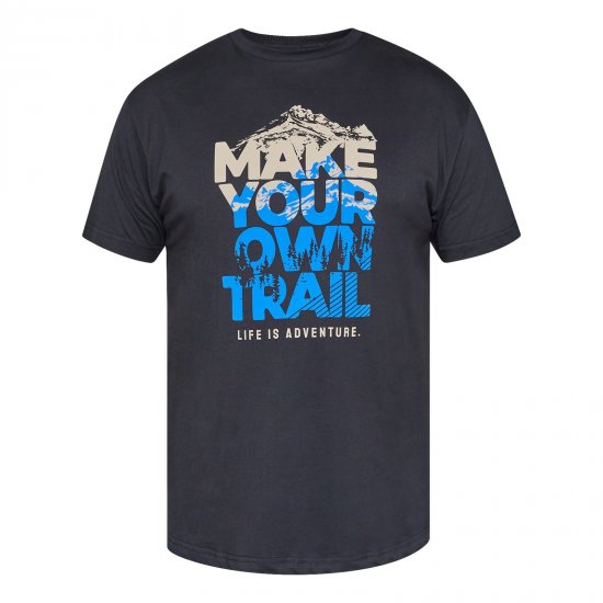 North Latitude Trail T-Shirt Čierna - Tričká - Nadrozmerné tričká - 2XL-14XL