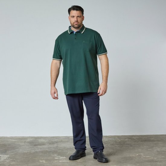 North Latitude Superflex Polo Zelená/Khaki - TALL polokošele - TALL polo tričká pre vysokých mužov
