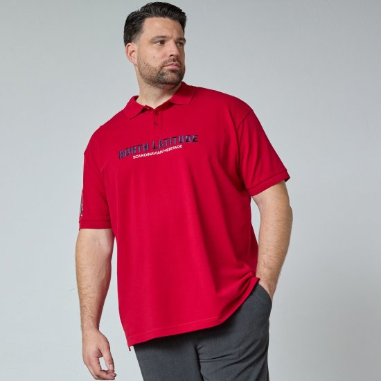 North Latitude Logo Polo Žltá/oranžová - Polokošele - Polokošele 2XL-8XL