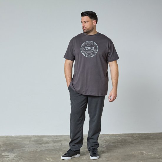 North Latitude T-Shirt Sivá/uhľovo šedá - TALL tričká - TALL Tričká