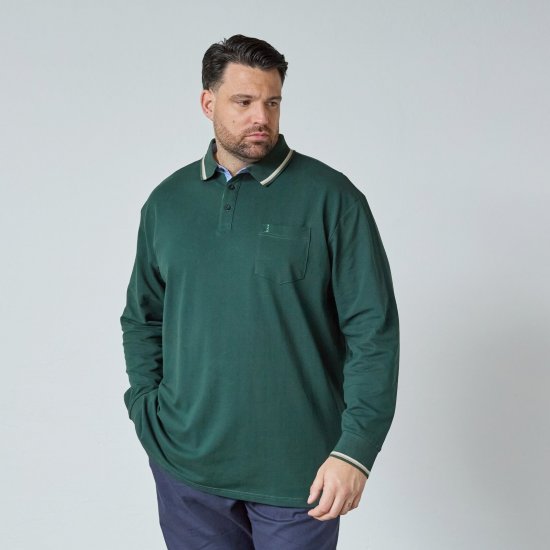 North Latitude Superflex Polo LS Zelená/Khaki - Polokošele - Polokošele 2XL-8XL