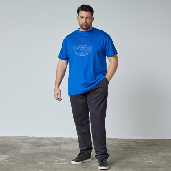 North Latitude T-Shirt Modrá - TALL tričká - TALL Tričká