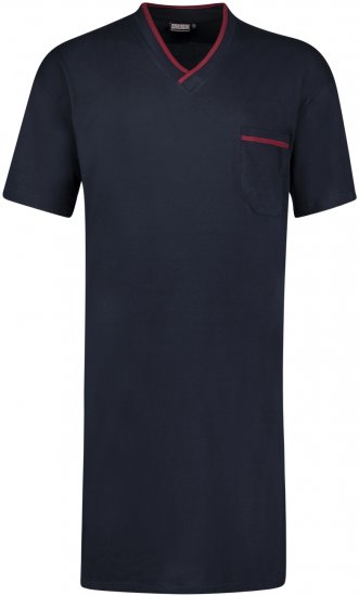 Adamo Bert Short sleeve Long Nightshirt Navy - Spodná bielizeň - Spodné Prádlo 2XL-8XL