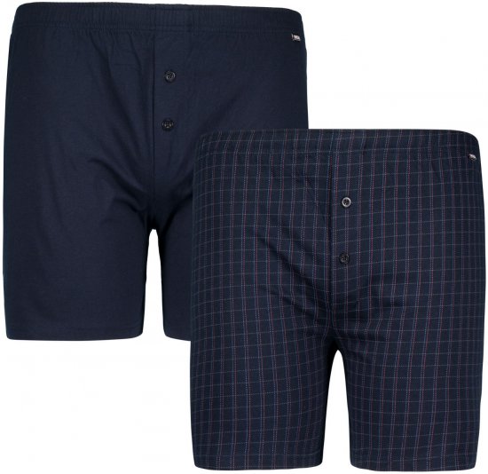 Adamo Curt Boxershorts 2-pack Navy - Spodná bielizeň - Spodné Prádlo 2XL-8XL