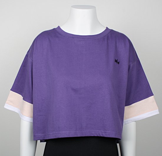 Nora Mikken AGNES Crop Top Purple - Tričká - 