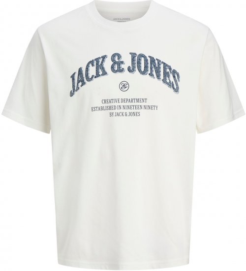 Jack & Jones Denver Graphic T-Shirt Beige - Tričká - Nadrozmerné tričká - 2XL-14XL