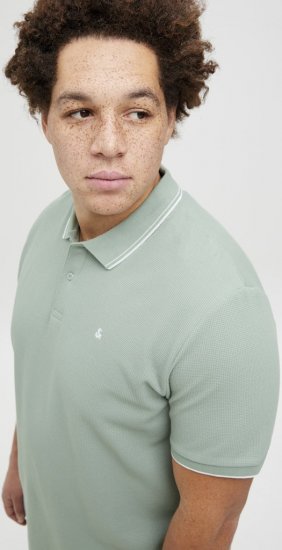 Jack & Jones AUSTIN CLASSIC Polo Iceberg Green - Polokošele - Polokošele 2XL-8XL