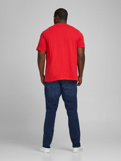 Jack & Jones Elogo T-Shirt True Red - Tričká - Nadrozmerné tričká - 2XL-14XL