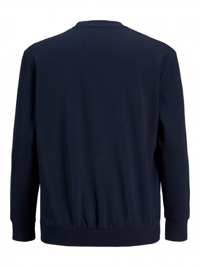 Jack & Jones Basic Sweatshirt Navy Blazer - Mikiny & mikiny bez kapucne - Mikiny & Mikiny s Kapucňou 2XL-12XL