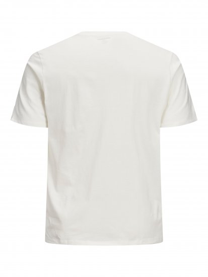 Jack & Jones Elogo T-Shirt White - Tričká - Nadrozmerné tričká - 2XL-14XL