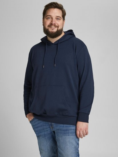 Jack & Jones Basic Sweat Hood Navy Blazer - Mikiny & mikiny bez kapucne - Mikiny & Mikiny s Kapucňou 2XL-12XL