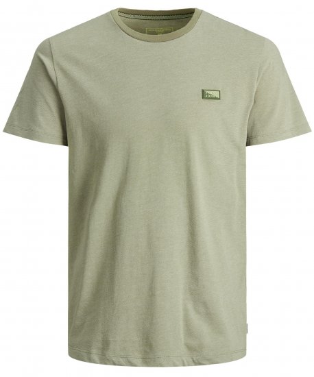 Jack & Jones Schultz Crew Neck T-Shirt Green - Tričká - Nadrozmerné tričká - 2XL-14XL