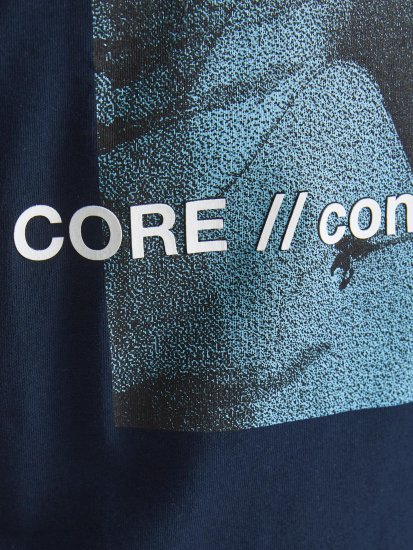 Jack & Jones Jump T-shirt Navy - Tričká - Nadrozmerné tričká - 2XL-14XL