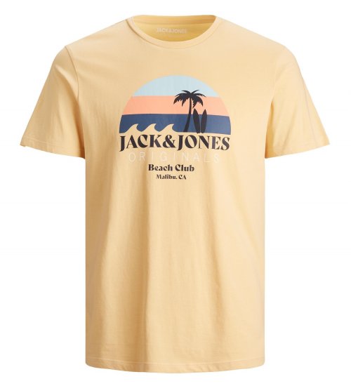 Jack & Jones Cabana T-Shirt Sahara Sun - Tričká - Nadrozmerné tričká - 2XL-14XL