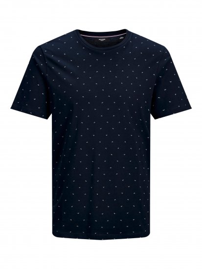 Jack & Jones Gabriel Crew Neck Tee New Navy - Tričká - Nadrozmerné tričká - 2XL-14XL