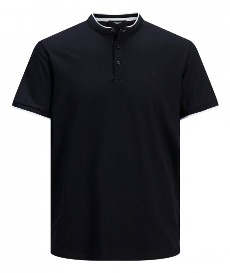 Jack & Jones Blastretch Polo S/S Navy - Tričká - Nadrozmerné tričká - 2XL-14XL
