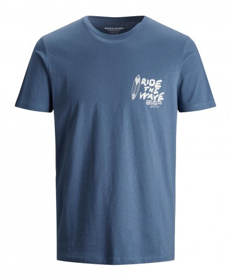 Jack & Jones Strims T-Shirt Ensign Blue - Tričká - Nadrozmerné tričká - 2XL-14XL