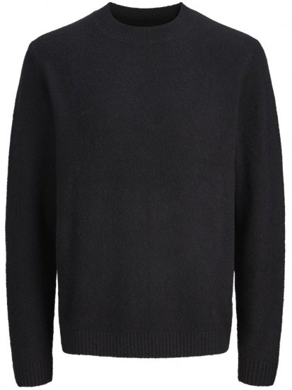 Jack & Jones Maverick Crew Neck Knitted Sweater Black - Mikiny & mikiny bez kapucne - Mikiny & Mikiny s Kapucňou 2XL-12XL