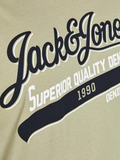 Jack & Jones JJELOGO TEE Light Green - Tričká - Nadrozmerné tričká - 2XL-14XL