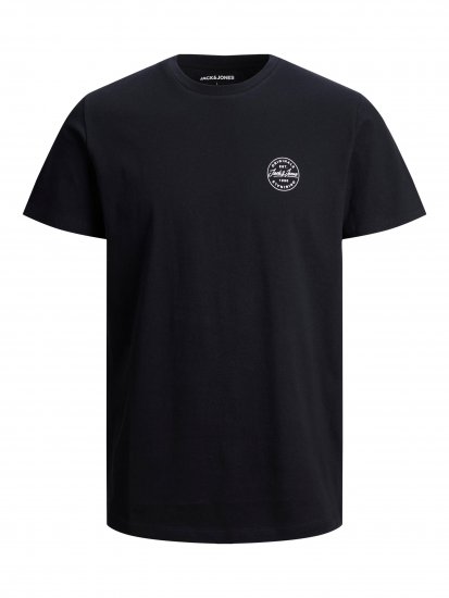 Jack & Jones JJESHARK TEE Black - Tričká - Nadrozmerné tričká - 2XL-14XL
