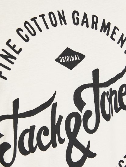Jack & Jones JJERAFA TEE White - Tričká - Nadrozmerné tričká - 2XL-14XL