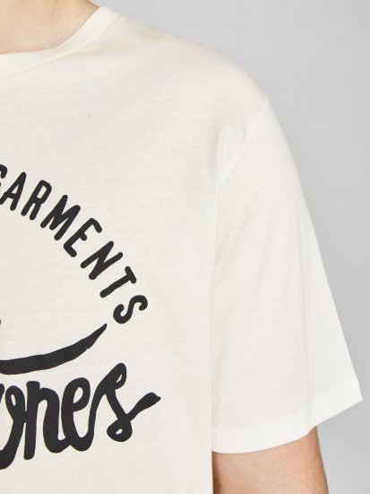 Jack & Jones JJERAFA TEE White - Tričká - Nadrozmerné tričká - 2XL-14XL