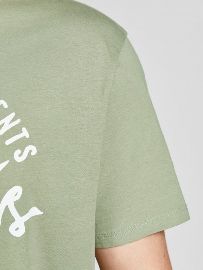 Jack & Jones JJERAFA TEE Light Green - Tričká - Nadrozmerné tričká - 2XL-14XL