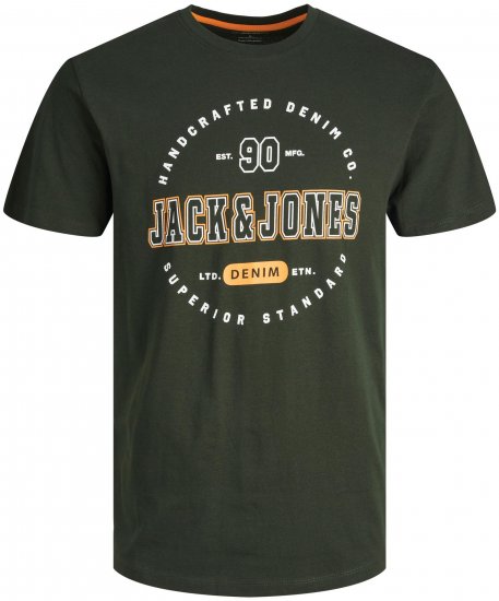Jack & Jones JJSTAMP TEE Green - Tričká - Nadrozmerné tričká - 2XL-14XL