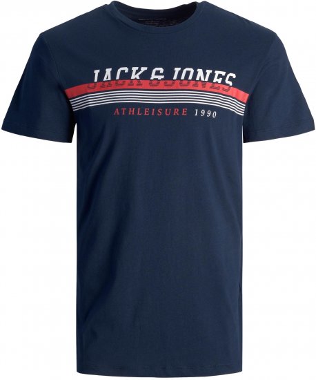 Jack & Jones JJIRON TEE Navy - Tričká - Nadrozmerné tričká - 2XL-14XL