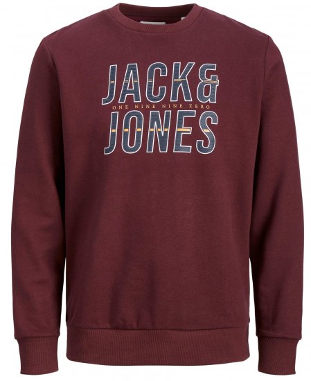 Jack & Jones JJXILO Sweat Port Royale - Mikiny & mikiny bez kapucne - Mikiny & Mikiny s Kapucňou 2XL-12XL