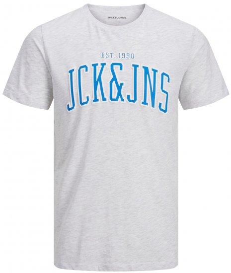 Jack & Jones JJCEMB TEE White - Tričká - Nadrozmerné tričká - 2XL-14XL