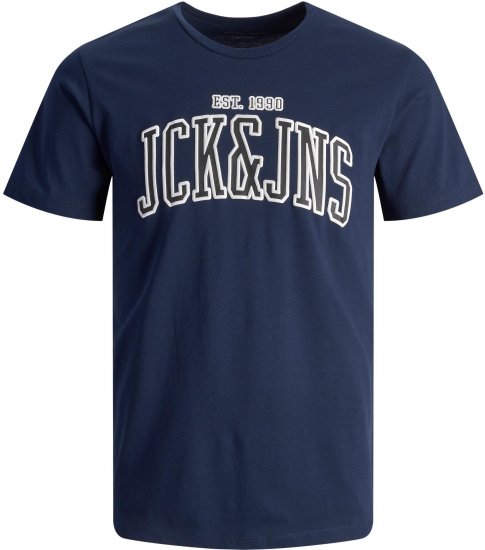 Jack & Jones JJCEMB TEE Navy - Tričká - Nadrozmerné tričká - 2XL-14XL