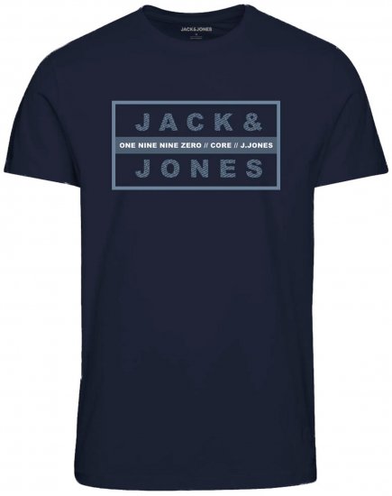 Jack & Jones JJSTORM TEE Navy - Tričká - Nadrozmerné tričká - 2XL-14XL