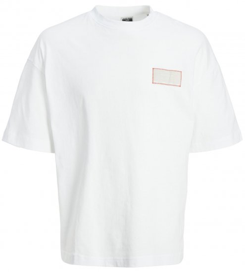 Jack & Jones JCONASA TEE White - Tričká - Nadrozmerné tričká - 2XL-14XL