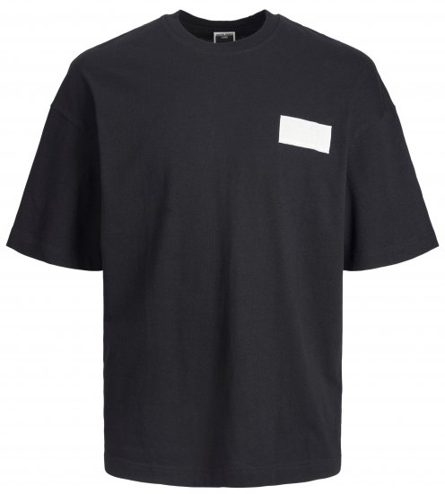 Jack & Jones JCONASA TEE Black - Tričká - Nadrozmerné tričká - 2XL-14XL