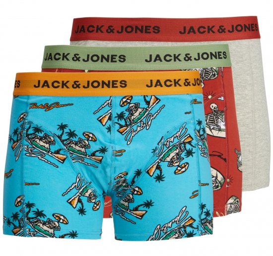 Jack & Jones JACJAXON Boxers 3-pack - Spodná bielizeň - Spodné Prádlo 2XL-8XL