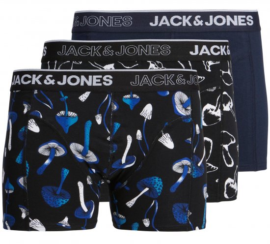 Jack & Jones JACMUSHROOM Boxers 3-pack - Spodná bielizeň - Spodné Prádlo 2XL-8XL
