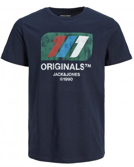 Jack & Jones JORNATE T-shirt Navy - Tričká - Nadrozmerné tričká - 2XL-14XL