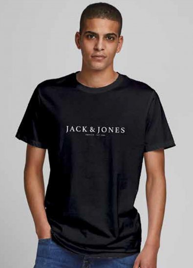Jack & Jones JPRBLABOOSTER T-shirt Black - Tričká - Nadrozmerné tričká - 2XL-14XL
