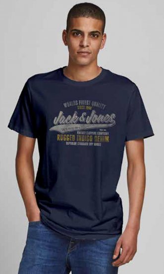 Jack & Jones JPRBLUBOOSTER TEE Navy - Tričká - Nadrozmerné tričká - 2XL-14XL