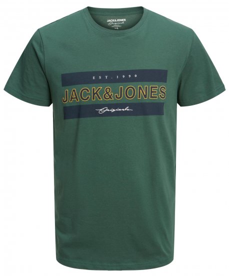 Jack & Jones JORFRIDAY T-Shirt Green - Tričká - Nadrozmerné tričká - 2XL-14XL