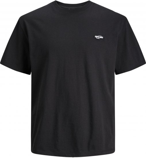 Jack & Jones JCOBLACK TEE SS CREW NECK Black Bean - Tričká - Nadrozmerné tričká - 2XL-14XL