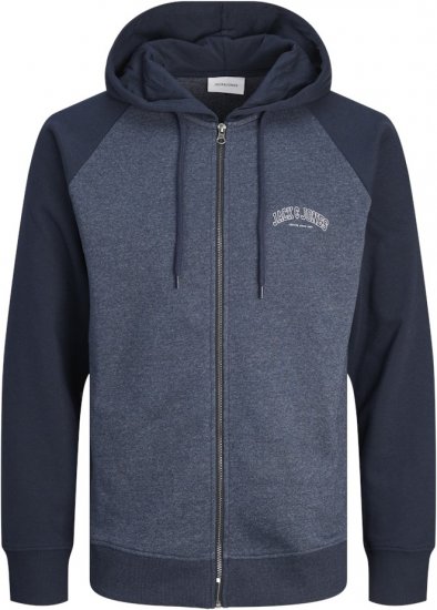 Jack & Jones Ricky Hoodie Navy Blazer - Mikiny & mikiny bez kapucne - Mikiny & Mikiny s Kapucňou 2XL-12XL