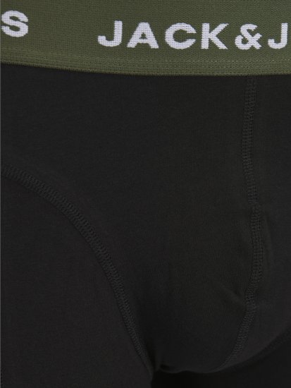Jack & Jones JACARON Trunks 3-Pack Black - Spodná bielizeň - Spodné Prádlo 2XL-8XL