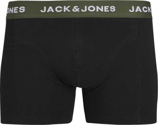 Jack & Jones JACARON Trunks 3-Pack Black - Spodná bielizeň - Spodné Prádlo 2XL-8XL